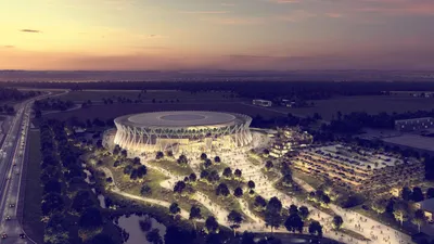 Allianz Arena - Футбольный Стадион В Мюнхене, Бавария, Германия С 75 000  Посадочных Мест, Площадка Для Двух Профессиональных Футбольных Клубов  Мюнхена. Бавария Мюнхен И TSV 1860 Munich Сыграли Свои Домашние Игры На