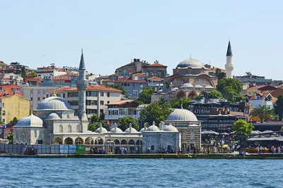 Картинки Стамбул Турция Побережье Здания Города
