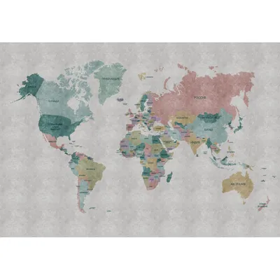 Политическая карта мира, S1124, размер 388х270 см купить в Москве по  оптимальной цене без посредников с завода в интернет магазине за 15700 руб.