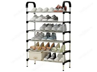 Полка — стеллаж для обуви 5-и ярусная, разборная SHOE RACK . Вместимость 15  пар: продажа, цена в Минске. Тумбы и шкафы для обуви от \"магазин  Viptorg.by\" - 186676592