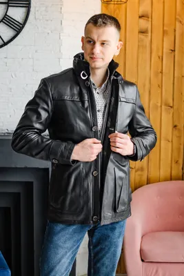 Стильные мужские кожаные куртки фото