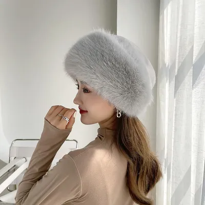 Женская зимняя шапка, уютные стильные женские зимние шапки, вязаные  эластичные устойчивые к холоду шапочки в однотонных цветах для сохранения  тепла | AliExpress