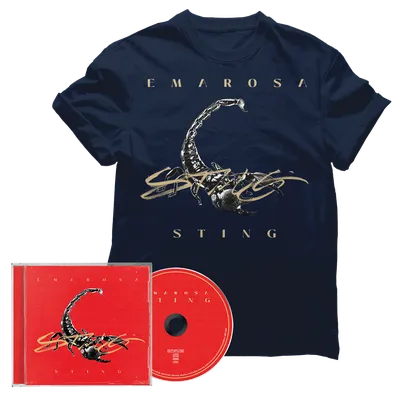 Out of Line Shop Emarosa - Sting (Navy) - CD/T-Shirt Bundle Out of Line Shop