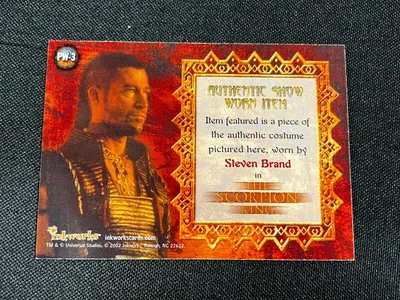 Патч-карта Inkworks Scorpion King Steven Brand PW-3 Pieceworks 2002 AA | eBay