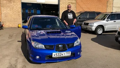 Субару Импреза WRX 2005 в Москве, Лиса в бодром состоянии, обмен на более  дешевую, полный привод, седан, бензин, мкпп, комплектация 2.5 WRX-MT, синий