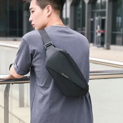 Водонепроницаемая нагрудная сумка, мужская сумка-банан, Повседневная  дорожная сумка, нейлоновая сумка для телефона 2020, мужские сумки через  плечо, поясной кошелек для мужчин | AliExpress