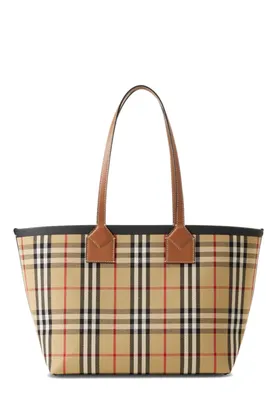 Burberry Check Drawstring Bucket Bag | Neiman Marcus