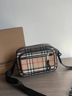 Burberry Check Mini Bowling Bag Archive Beige/Briar Brown in Calfskin  Leather with Gold-tone - US