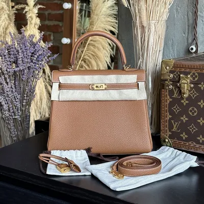 Сумка Hermes Kelly 25 Togo купить в Москве за 2 295 000 руб. Женские Кожа  Абсолютно новое. Топовый цвет Gold, фурнитура GHW.