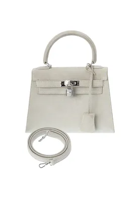 Замшевая сумка Hermès mini-Kelly
