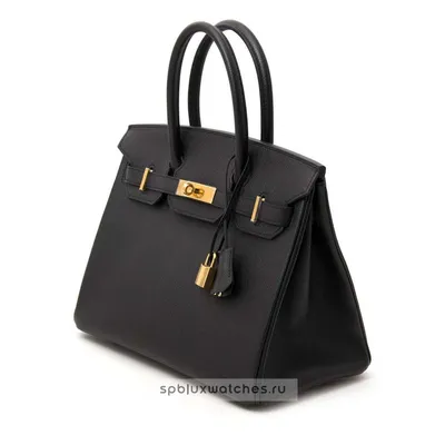 Купить Сумка hermes birkin 30 black epsom gold hardware