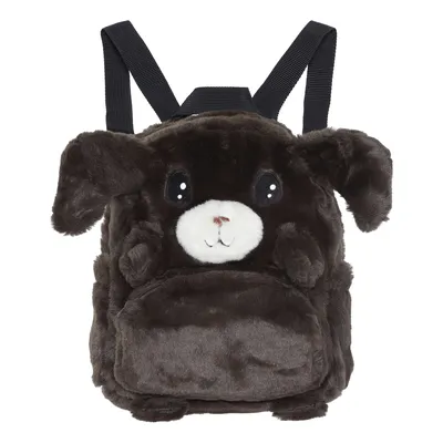 Furry Bag - Deep Oak - Furry backpack with rabbit motif - Molo