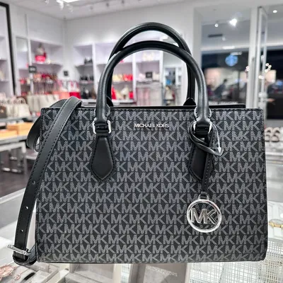 Michael Kors Outlet: Michael bag in grained leather with MK clutch - Dark |  Michael Kors mini bag 32R3GJ6C4L online at GIGLIO.COM