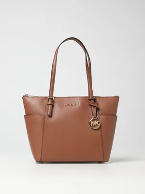 MICHAEL KORS: Michael Sullivan bag in saffiano leather - Brown | Michael  Kors tote bags 30F2GTTT8L online at GIGLIO.COM
