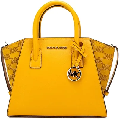 Michael Kors Emilia Small Satchel Crossbody Bag Black MK Signature -  ShopperBoard