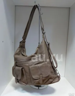 Женский кожаный рюкзак-трансформер B040104-gray серый купить от украинского  производителя недорого