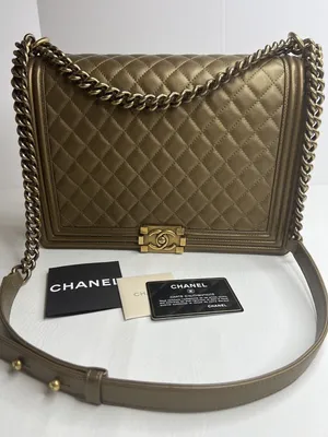 Оранжевая сумка Chanel Boy