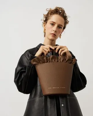I LOVE RAIN Винтажная повседневная сумка-ведро из искусственной кожи
