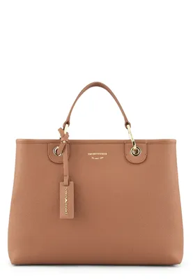 Armani Exchange handbag, with brown-white logos pattern 9426893F742117511