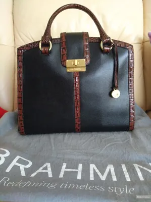 Кожаная сумка Brahmin, one size, в магазине Другой магазин — на Шопоголик