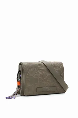 Women's Midsize floral embroidery crossbody bag I Desigual.com