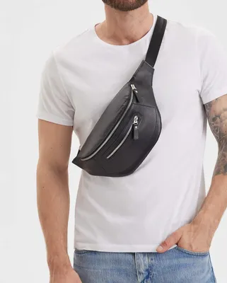 Черная мужская сумка через плечо мужская А5 Fin black в интернет-магазине  бренда Верфь