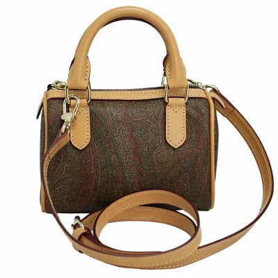 ETRO: Essential bag in fabric coated with Paisley jacquard - Brown | Etro  mini bag 1P0758502 online at GIGLIO.COM