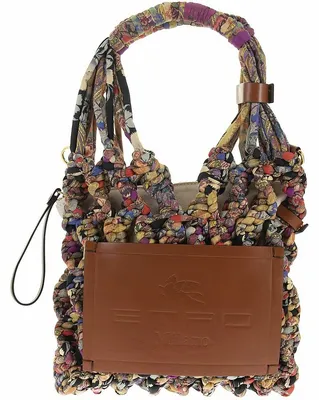 ETRO: Saturno bag in leather - Brown | Etro mini bag 1P0808508 online at  GIGLIO.COM