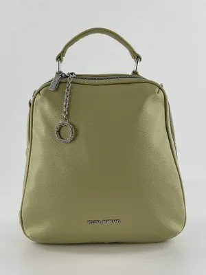 Сумка-рюкзак женская Vеlina Fabbiano VF575338 зеленая, 25х27х7 см - купить  в Москве, цены на Мегамаркет