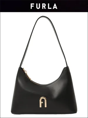 Женская сумка Furla черная багет маленькая на плечо - купить с доставкой по  выгодным ценам в интернет-магазине OZON (1213284148)
