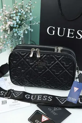 Комплект (сумка+брелок) женский Guess HWVY8130190, черный, купить в Москве,  цены в интернет-магазинах на Мегамаркет