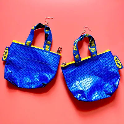 Ikea Bag Earrings – Cuteryko