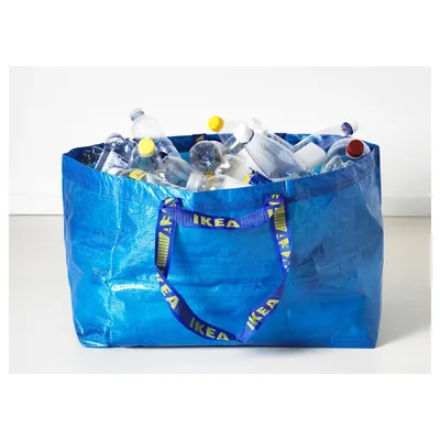 FRAKTA Shopping bag, large, blue, 19 gallon - IKEA