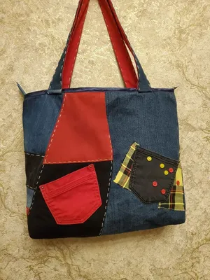 Сумка из джинсовой ткани | Bags, Tote bag, Jeans diy