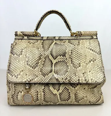 Amazon.com: Genuine Python Snakeskin Tote Top Handle Leather Women Handbag  : Handmade Products