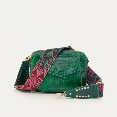 Janis M Python shoulder bag