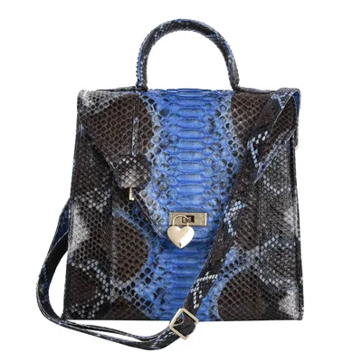 Saint Laurent Le 5 A 7 YSL Shoulder Bag in Python - Bergdorf Goodman