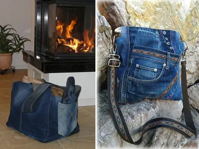 Upcycled denim bag | Сумки, Джинсовая сумка своими руками, Джинсовая сумка