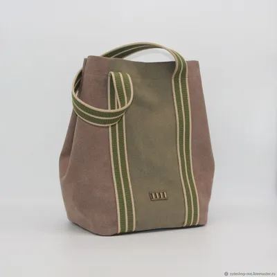 Текстильная сумка мешок Ibiza с надписью FB цвет светло-бежевый - купить в  интернет-магазин Fiore Bags