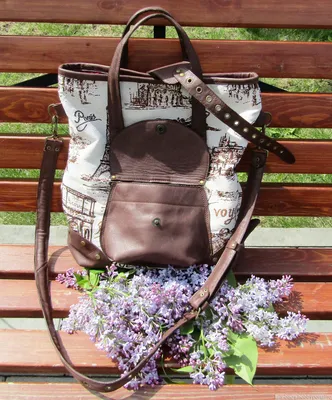 Женская сумка из текстиля и натуральной кожи \"Марта\" вояж – купить в  интернет-магазине HobbyPortal.ru с доставкой