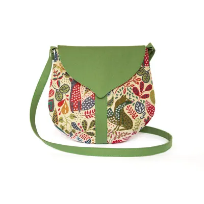 Дизайнерская женская тканевая сумка с принтом Мятная - Купить тканевые сумки  женские с принтом, тряпичные сумки текстиль Украина
