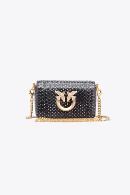 Cумка Micro Love Bag Click PINKO Galleria из змеиной кожи с точечным узором  PINKO → Купить онлайн