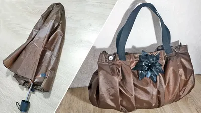 You can sew a lovely bag from a broken umbrella - YouTube