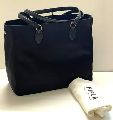 New with tag! Furla Calipso Tote Large Bag - Black | eBay