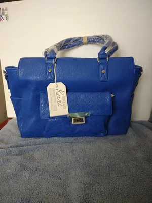 Damsel In Defense Concealed Kari Purse Handbag Tote Blue Conceal Carry  Shoulder | eBay