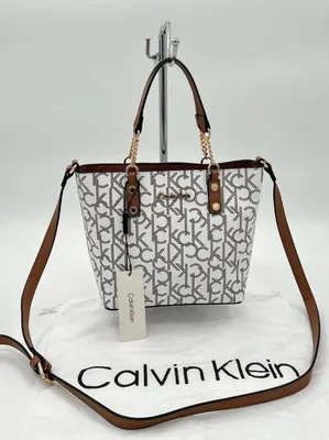 Купить Сумка женская Calvin Klein белая за 2850р. с доставкой