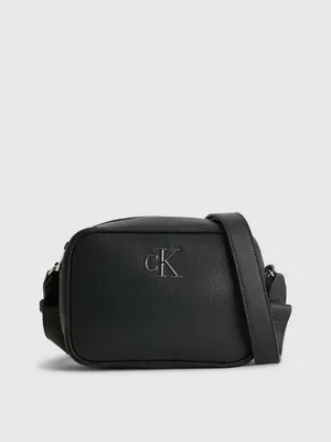 Сумка Calvin Klein Minimal Monogram Camera Bag18 K60K610683-BDS для женщин,  цвет: Чёрный - купить в Киеве, Украине в магазине Intertop: цена, фото,  отзывы