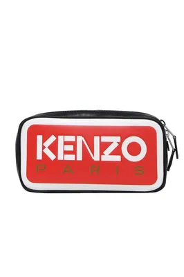 Kenzo logo-patch Messenger Bag - Farfetch