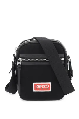 KENZO Embroidered Tiger Bum Bag Black/Light Blue Men's - US