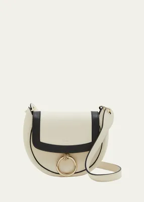 CHLOÉ + NET SUSTAIN Marcie medium textured-leather shoulder bag |  NET-A-PORTER